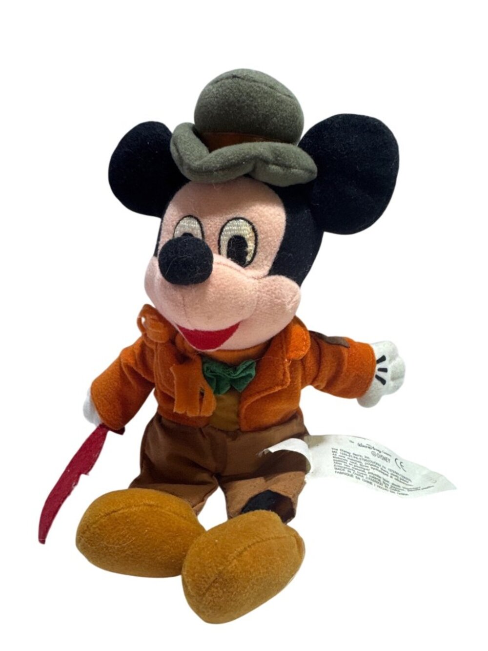Disney Bob Cratchit Mickey Mouse Plush 7 Inch Orange Green Disney Store